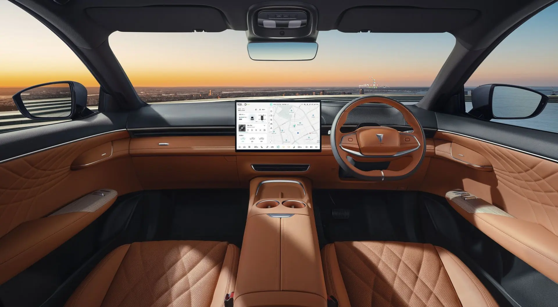 Car in Orange Interior color